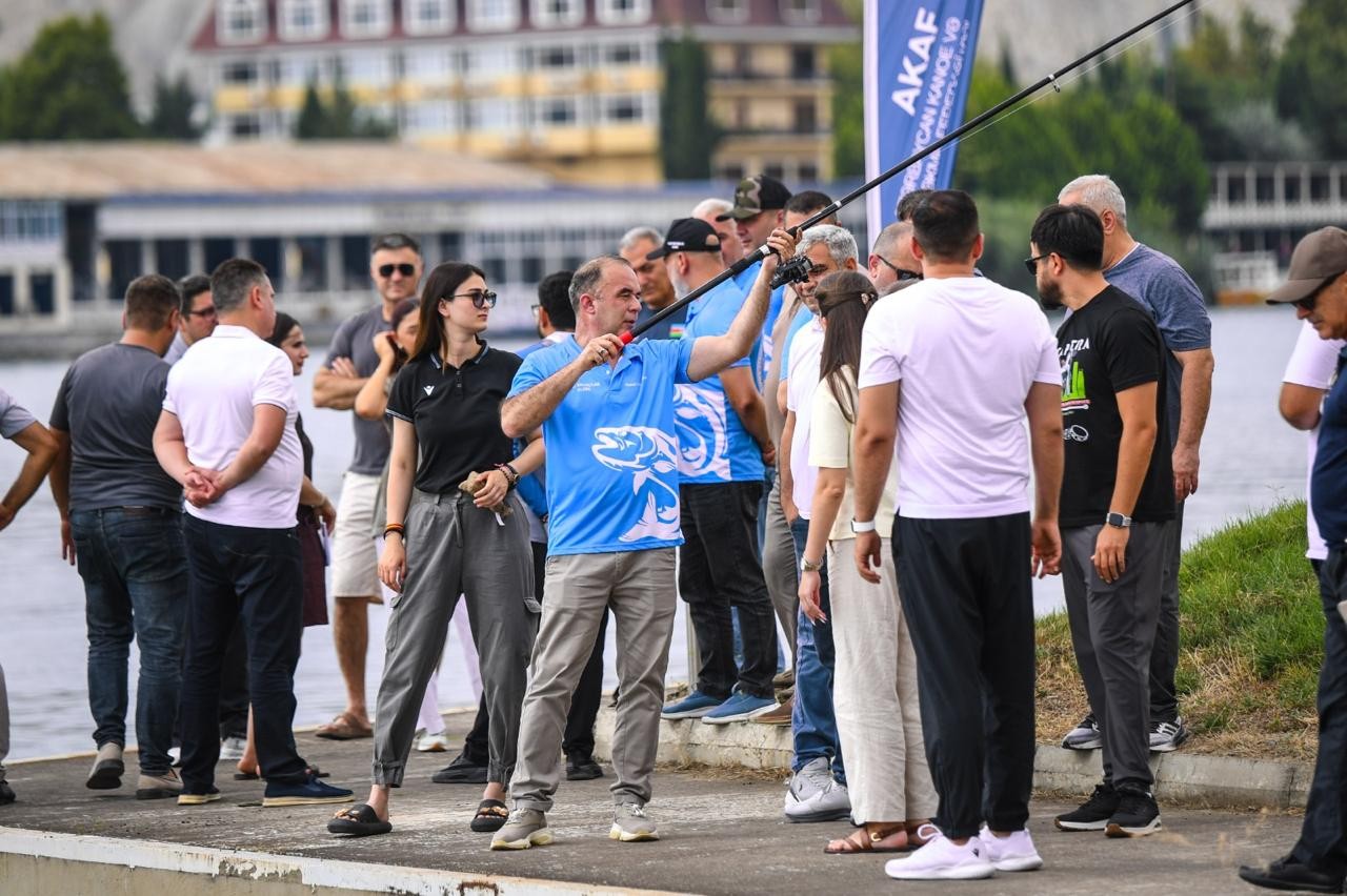 Mingəçevirdə balıq ovu festivalı keçirilib - FOTO/VİDEO
